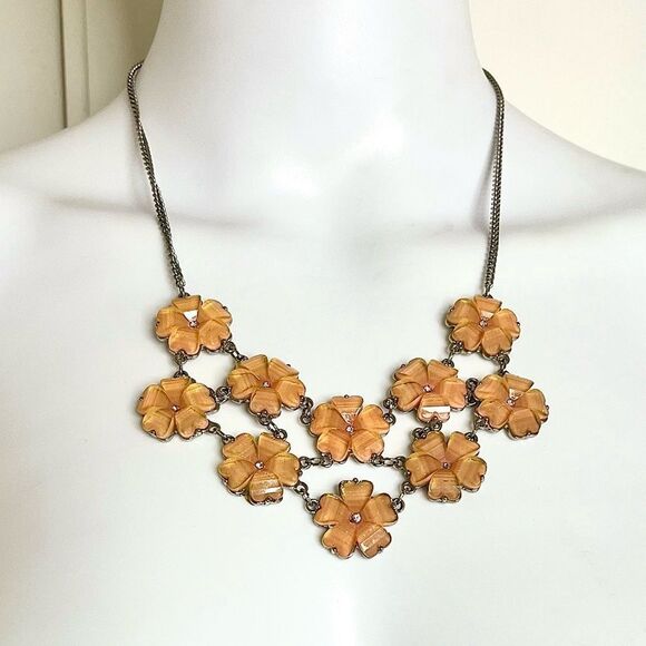 Floral Gold Necklace - Picture 1 of 3